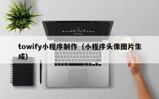 老河口towify小程序制作（小程序头像图片生成）